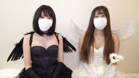 FC2PPV-4824635 Harem sex with two cute, angelic female college stud…